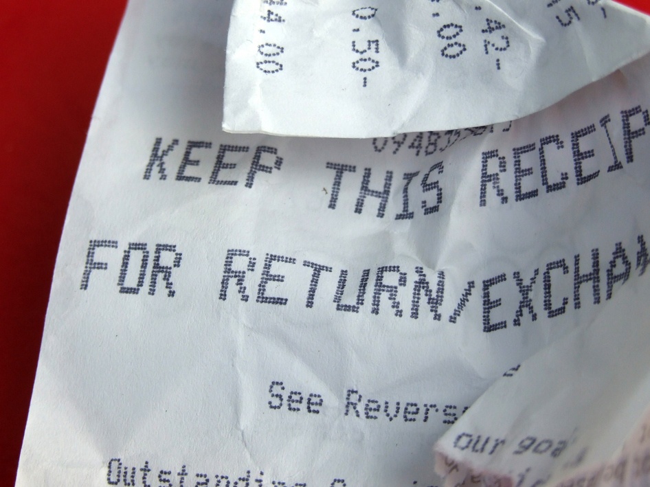 Avoid store receipts.