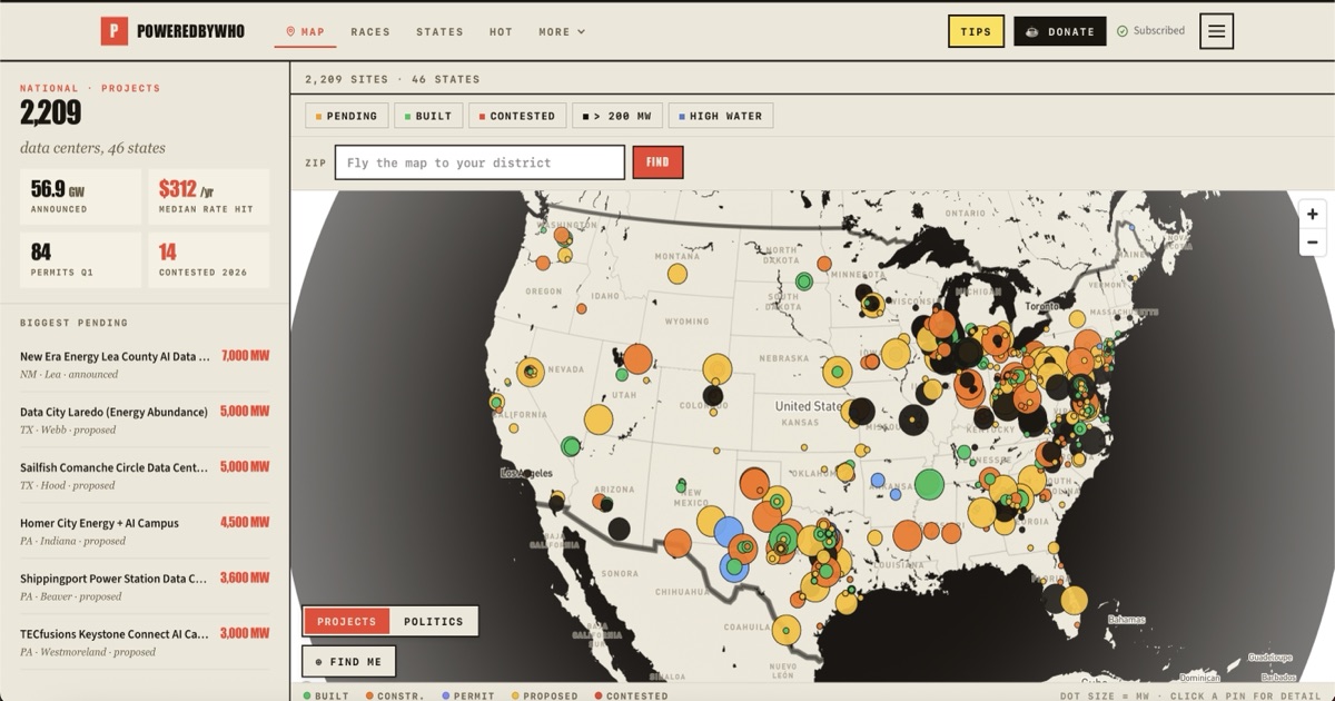 Data Center Map